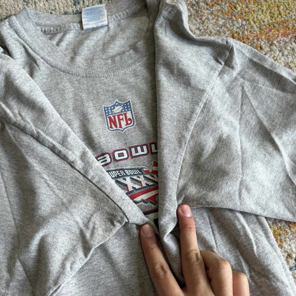 Vintage 2002 New England Patriots Super Bowl XXXVI Champions T-Shirt Large Gray - Picture 4 of 8